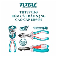 Genuine high-quality heavy-head cutting pliers 7"/ 180mm TOTAL THT27716S