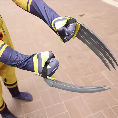 Anime Cosplay Wolverine Logan Battle Suit Claws Mask DEADPOOL 3 Movie Character Kids Adults Role Pla