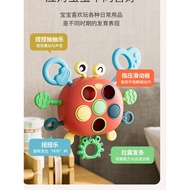 Baby Pumping Music Crab Lala Music Baby Grip Training 0-1 Years Old 6-8 Months Rattle Newborn Educat