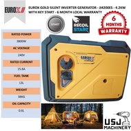 EUROX GOLD SILENT INVERTER GENERATOR - JI4200ES - 4.2KW WITH KEY START - 6 MONTH LOCAL WARRANTY