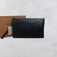 CLUTCH HANDBAG WOVEN LEATHER HANDBAG BOVEN7988 MIRROR QUALITY