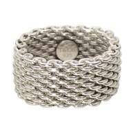 Tiffany Somerset 戒指，925 純銀，約 8.3 克 [二手]