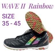 (PAN Copyright) Size 35-45 Button Shoes Artificial Grass PAN WAVE II Rainbow TF Genuine Leather *** 