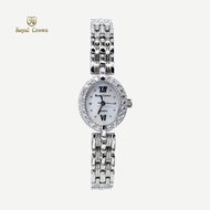 Royal Crown รุ่น 2100 นาฬิกาข้อมือผู้หญิงเล็กๆกันน้ำ ล้อมเพชร แบรนด์เนมแท้  - Vayo Jewelry