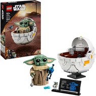 [ZRmar03] LEGO Star Wars: The Mandalorian Grogu with Hover Pram 75403, Collectible Buildable Figure,