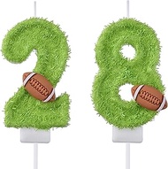 VSHILI 28 82 Birthday Candles, 28th 82nd Cake Candles, Green Happy Birthday Number 28 82 Candles Cak