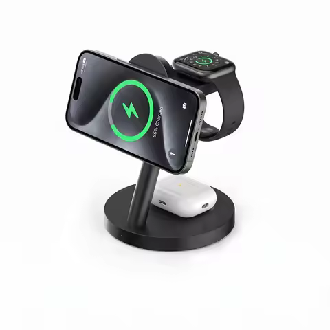 25W Magnetic Qi2.2 Fast Wireless Charging Dock with 45W Power Adapter For Apple iPhone 18 17 Pro Max