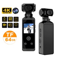 Action Camera WiFi กล้องแอคชั่น กล้องถ่ายรูปและวีดีโอ 1080P/2K/4K HD กล้องแอ็กชัน กลางแจ้ง270° หมุนไ