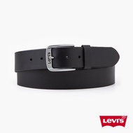 Levis 男款 真皮皮帶 / 精工Logo鐫刻釦頭 黑 人氣新品