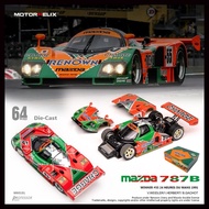MOTORHELIX  1/64 Mazda 787B Renown #55 Champion Car Mazda Official Licensed Engine Cover Hanger Turb