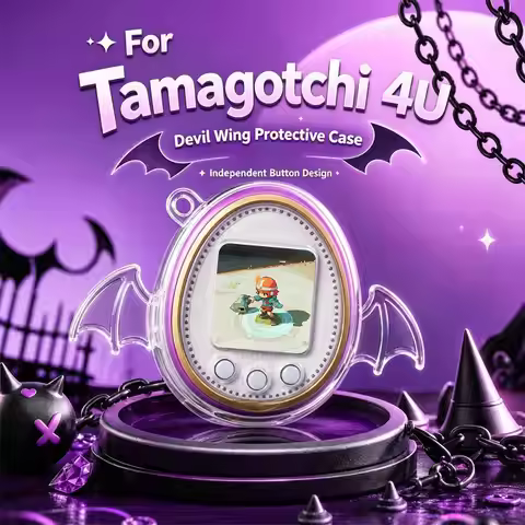 Clear Protective Case With Wings PC Hard Cover Skin Anti-drop Shockproof Replacement Shell For Tamag