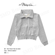 3.1 Phillip Lim เสื้อสเวตเตอร์ รุ่น Don’t Sweat It Zip-Up Jacket Code: DTC4-6142CLT