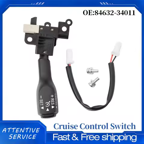 Cruise Control Switch 84632-34011 Compatible with Lexus IS250 LX470 LX570 RX330 Scion tC xB Toyota 4