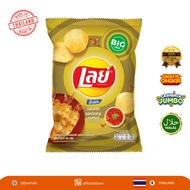 Original THAILAND] LAYS Rock Ridged Potato Chips Hot Chili Squid Flavor 46G