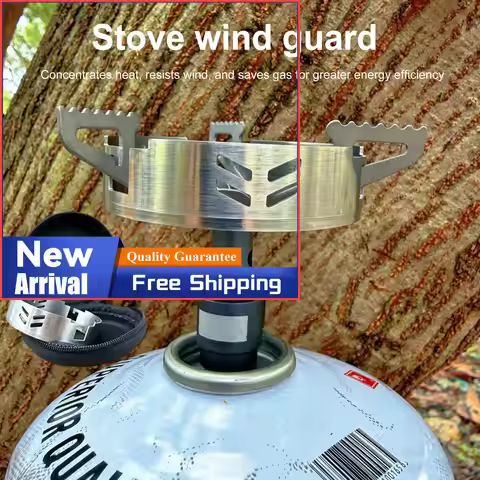 Outdoor Gas Wind Shield Stainless Steel Windproof Ring Camping Stove Support Rack for SOTO Spider St
