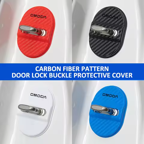 4PCS Car Door Lock Cover Sticker Auto Accessories For Chery Omoda 5 GT C5 GT S5 E5 O5 GT A9 EV PRO P