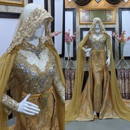 Gaun Pengantin Slim Berekor//Gaun Pengantin Muslimah//Gaun Murah