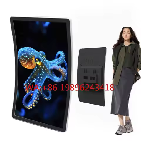 High Quality 32 Inch Wall Mounted Curved Screen with Capacitive Touch 4K Display Business Gaming Com