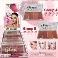 3Q BEAUTY CHOOSE YOUR GLOW BLUSH PALETTE 1PCS