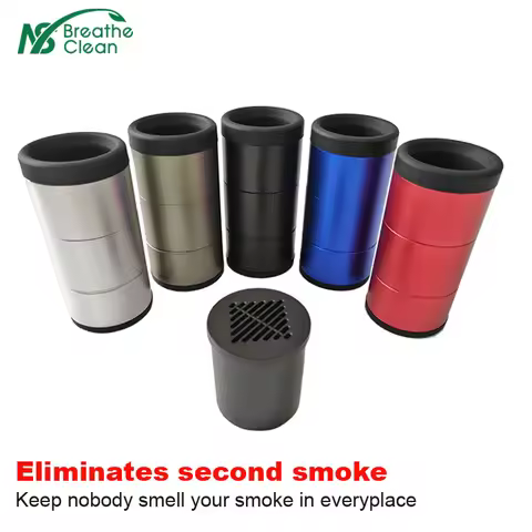 Personal Air Handheld Filter Reduce Secondhand Smoke Has Replacement Cartridge HEPA and Carbon Elimi