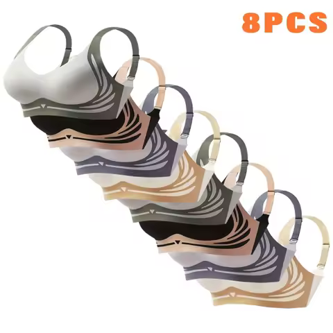 8-piece women's high-intensity sports bra - shock-absorbing and anti sagging design, breathable and 
