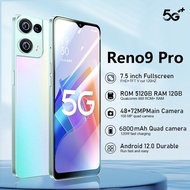 โทรศัพท์มือถือ Realmi Reno9 Pro 5G สมาร์ทโฟน โปรโมชั่นใหม่ จอ HD 7.5 นิ้ว Smartphone ปลดล็อคการจดจำใบหน้า ถ่ายภาพชัดเจน ใส่ได้สองซิม รองรับแอปธนาคาร รองรับทุกซิมการ์ดในไทย ส่วนลดใหญ่ โทรศัพท์ดี ราคาถูกๆ ใช้งานได้เร็ว