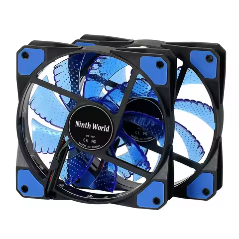 Computer 120mm LED Silent Case Fan with 15 LED Lights 12V CPU Cooler Cooler Master Cooling Fan DC 12