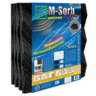 ฉนวนลดเสียงสะท้อน 40 มม. MPE M-SORB WAVE 60x60 ซม. สีดำ