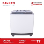 Sanken TW-1222 Mesin Cuci 2 Tabung 11KG