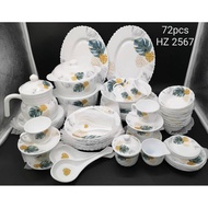 💕♦HOT SALE 72PCS OPAL DINNER SET ROUND