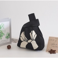 KNOT - Knitted hamper Bag Handbag/ Knit Knot Bag Premium Fine Bag/ Wedding Souvenir