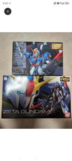 全新RG Zeta + 已砌MG Zeta高達模型