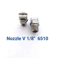 1/8" 6510 Nozzle Vee Jet Stainless Water Flat Fan Vee Jet Spray V Jet Spray