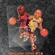[Taiwan Shipment] NBA Kobe Jordan Car Sticker James Durant Curry Irving Lakers Warriors Thunder Spee
