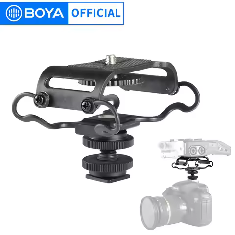 BOYA BY-C10 Microphone Shock Mount for Zoom H4n/H5/H6 for Sony Tascam DR-40 DR-05 Recorders Microfon