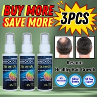MOCHI [HOT! 3PCS] Hair Regrowth  Treatment Minoxidil Strands 6% Minoxidil Topical Solution