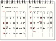 etranger di costarica CLT-H-01 EDC4832 2026 Desktop Calendar, B7 x 2, Ivory, 5.0 x 7.2 inches (128 x