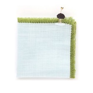 草叢鴕鳥 純棉手帕 41x41cm 日本製 流蘇設計