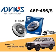 AISIN ADVICS Heavy Duty A6F-486/S Brake Disc Rotor Set Toyota Land Cruiser HZJ80 HZJ75 HZJ79 (FRONT)