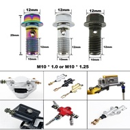 M10 Brake Caliper Banjo Bolt Oil Drain Screw For Yamaha Kawasaki Suzuki Aprilia Brake Hose Screw