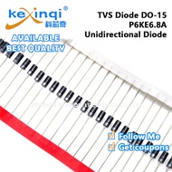 (1-20pcs) P6KE6.8A DO-15 TVS Diode 600W Unidirectional Diode