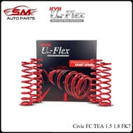 KYB Ultra Flex Performance Lowered Sport Spring - Honda Civic FC TEA 1.5 1.8 FK7 ( 1set 4pcs ) Kayab