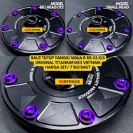 TITANIUM TANK CAP BOLT NINJA R RR SS KIS ZX 150 ORIGINAL TITANIUM GR5