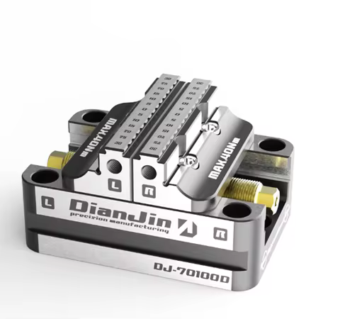 Four-Five-Axis Self-Centing Vise Fixture DJ-70100D Compatible with 5-Axis Zero-Point Self-Centering 