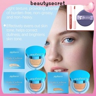 24h Shipping [gift]zephoco Air Cushion Foundation Lightweight Waterproof Face Cosmetics Natural Matt