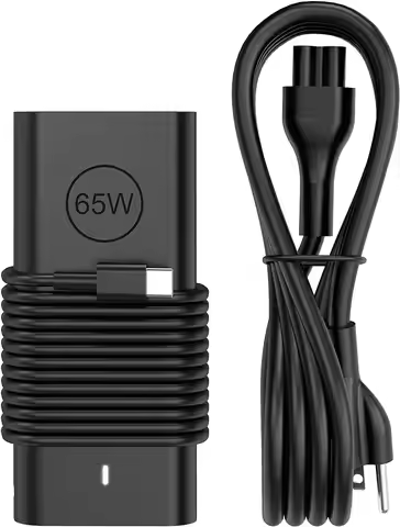 Newest Rugged Slim 65W USB C Laptop Charger Compatible with Dell XPS 12 13,Chromebook 11 14,Latitude