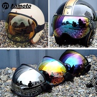 ₪▫﹊ หมวกกันน็อคมอเตอร์ไซค์สากล Bubble Shield Visor Lens แว่นกันแดดแว่นตาอุปกรณ์เสริม Fit All Vintage Retro Open Face Half Helmets