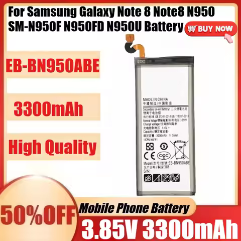 New High Quality EB-BN950ABE Battery 3300mAh For Samsung Galaxy Note 8 Note8 N950 SM-N950F N950FD N9