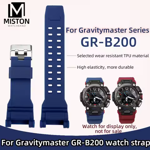 For Casio GR B200 strap Gravitymaster GR-B200 watch strap bracelet waterproof silicone watchband TPU