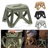 Foldable Portable Camping Tactical Stool Chair outdoor glamping chair plastic mini table stand